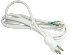 Power Cord, 9ft. Hospital Grade to Pigtail